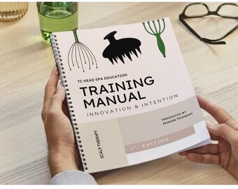 Manual de capacitación de TC Head Spa - Copia física del libro