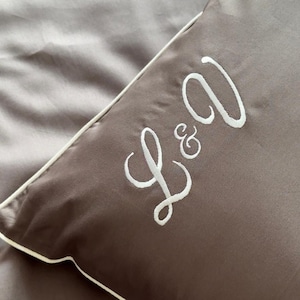 Organic personalized bedding set - Premium custom sheet set, Flat or fitted bed sheets, King or queen size bed set - Luxury sheets set