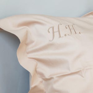 Custom sand beige bedding - Personalized sheet set, Sateen bed sheets, Single or double size bedding - Bedding set full, Mom or grandma gift