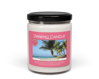 DWAEKKI CANDLE | Tropical Beach Scented Soy Candle | Relaxing Home Decor, Aromatherapy Gift, Summer Vibes