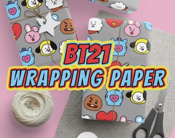 Cute Themed Wrapping Paper For Special Gifts for K-pop Fans!