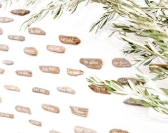 driftwood place card etsy