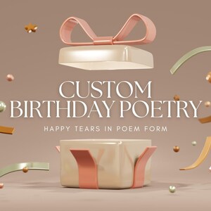Poesia di compleanno – Regalo personalizzato per amico, partner o familiare