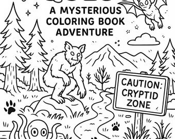 Cryptid Ausmalbilder zum Ausdrucken - USA Mythen/Folklore