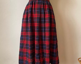 gingham skirt 80s