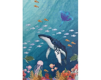 Whale Breaching Jigsaw Puzzle: Family Fun, Ocean Decor (520 or