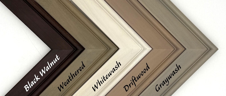 4x4 thru 16x20 / Grotta Style / Poplar Wood / Picture Frame / Stain bild 7