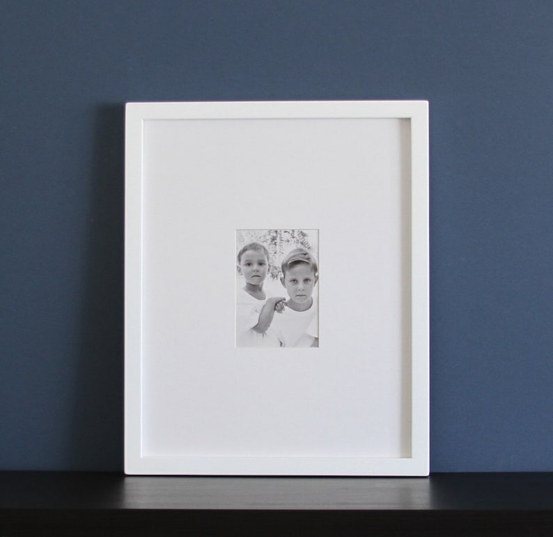 16x20 Picture Frame With Mat Gallery Style Choose Your Opening Size Black White Gray Brown