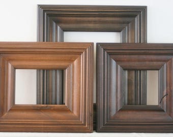 4x4 thru 16x20 / Whistler Style / Knotty Alder Wood / Picture Frame / Stain