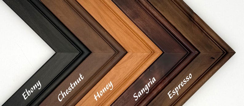 4x4 thru 16x20 / Grotta Style / Poplar Wood / Picture Frame / Stain bild 8