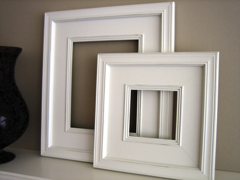 20x20 Wood Picture Frame / Plein Air Style / Black White Etsy