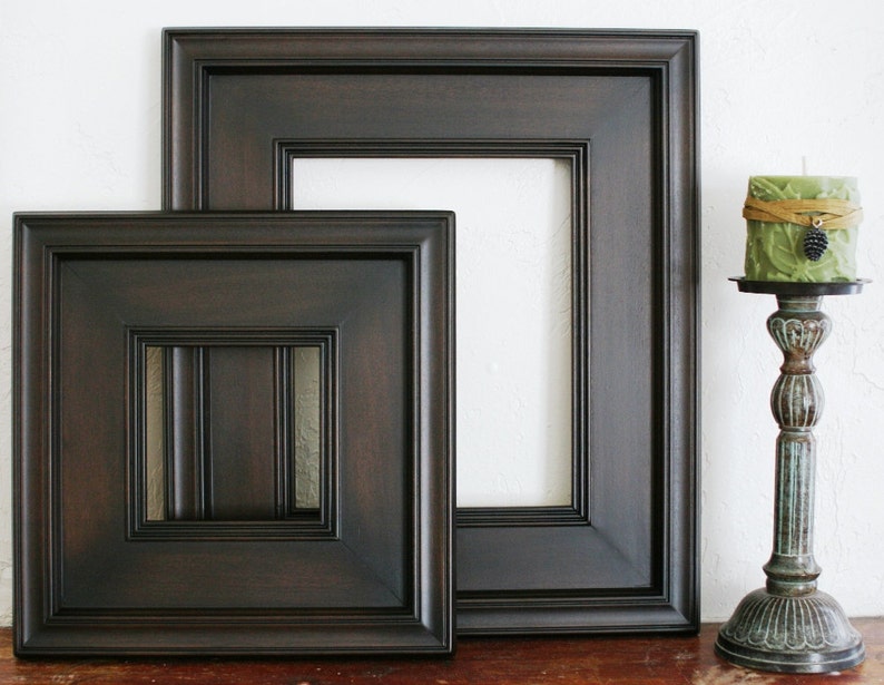 20x20 Wood Picture Frame / Plein Air Style / Black White Etsy