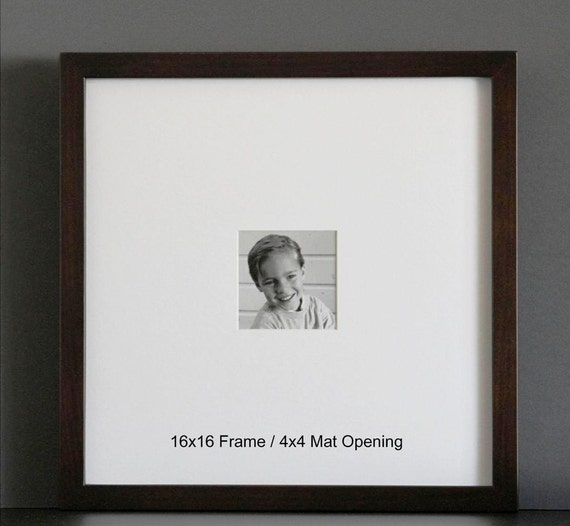 16x16 Picture Frame With Mat Gallery Style Choose Your Mat Etsy