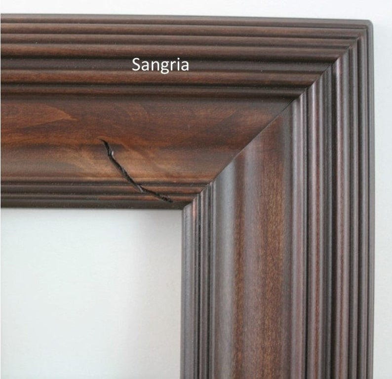 Knotty Alder 24x30 Picture Frame Whistler style in three stained finishes