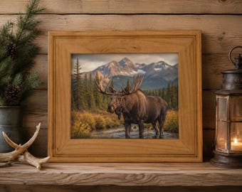 4x4 thru 16x20 / Grotta Style / Poplar Wood / Picture Frame / Stain