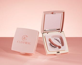 Conjunto de cílios magnéticos EviShine | Cílios postiços | Cílios magnéticos macios | Presentes para ela | Olho de gato | Cílios reutilizáveis | Presente para madrinha de casamento