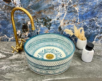 Serene Dark Gray Ceramic Sink – Round Custom Handmade Vessel Sink– Eco-Friendly Bathroom Vanity Bowl – Luxury Statement Wash basin