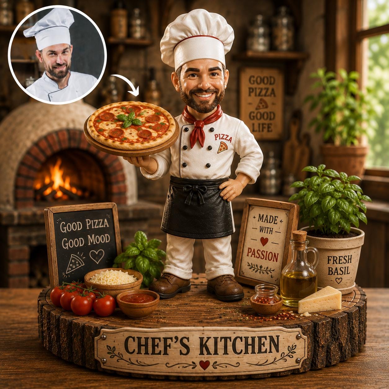 ピザ職人　フィギュア　人形 ピザ職人 フィギュア 人形 ピザ職人 フィギュア Pizza figurine - Etsy