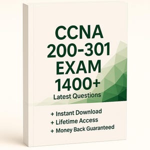 CNA 200-301 | 1400+ Premium Fragen 2025 | Cisco zertifizierter Netzwerkpartner 2025 | Vollständige PDF-Datei herunterladen