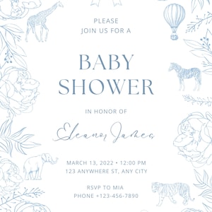 Custom Baby Shower Video Greeting | Personalized Animated Baby Shower Invite | Digital Download | Printable Baby Shower Card