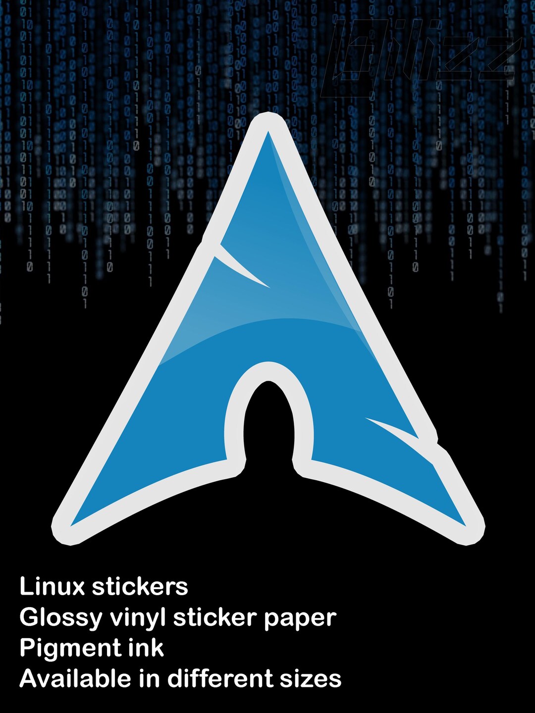 Arch Linux Sticker – Glossy Vinyl, Waterproof, Made in Germany – 5 ...