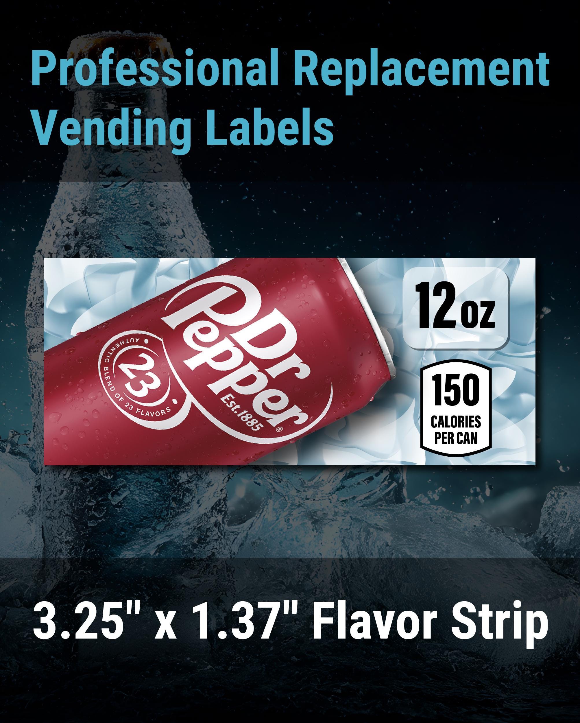 Dixie-narco 12oz Set of 10, No1, SA43 Vending Label Insert – 3.25