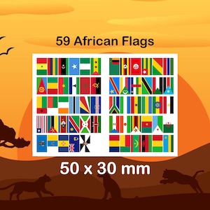 South African Flag Stickers 86mm X 54mm - Cute Stickers