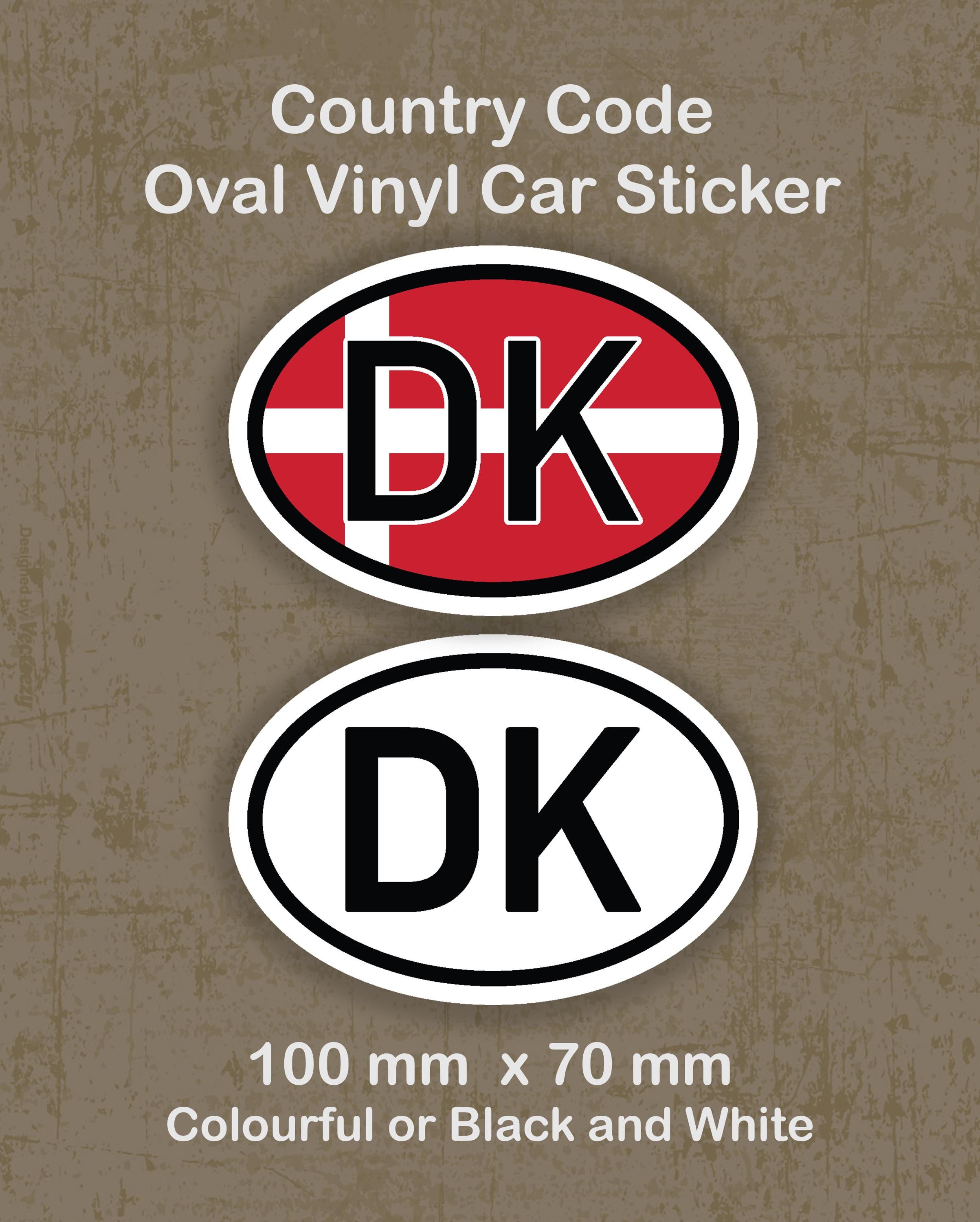 DENMARK Danish Flag Vinyl Bumper Stickers - 2 Pack, 4" X 2.6", Waterproof Decals For Cars, Laptops, Windows - View #11