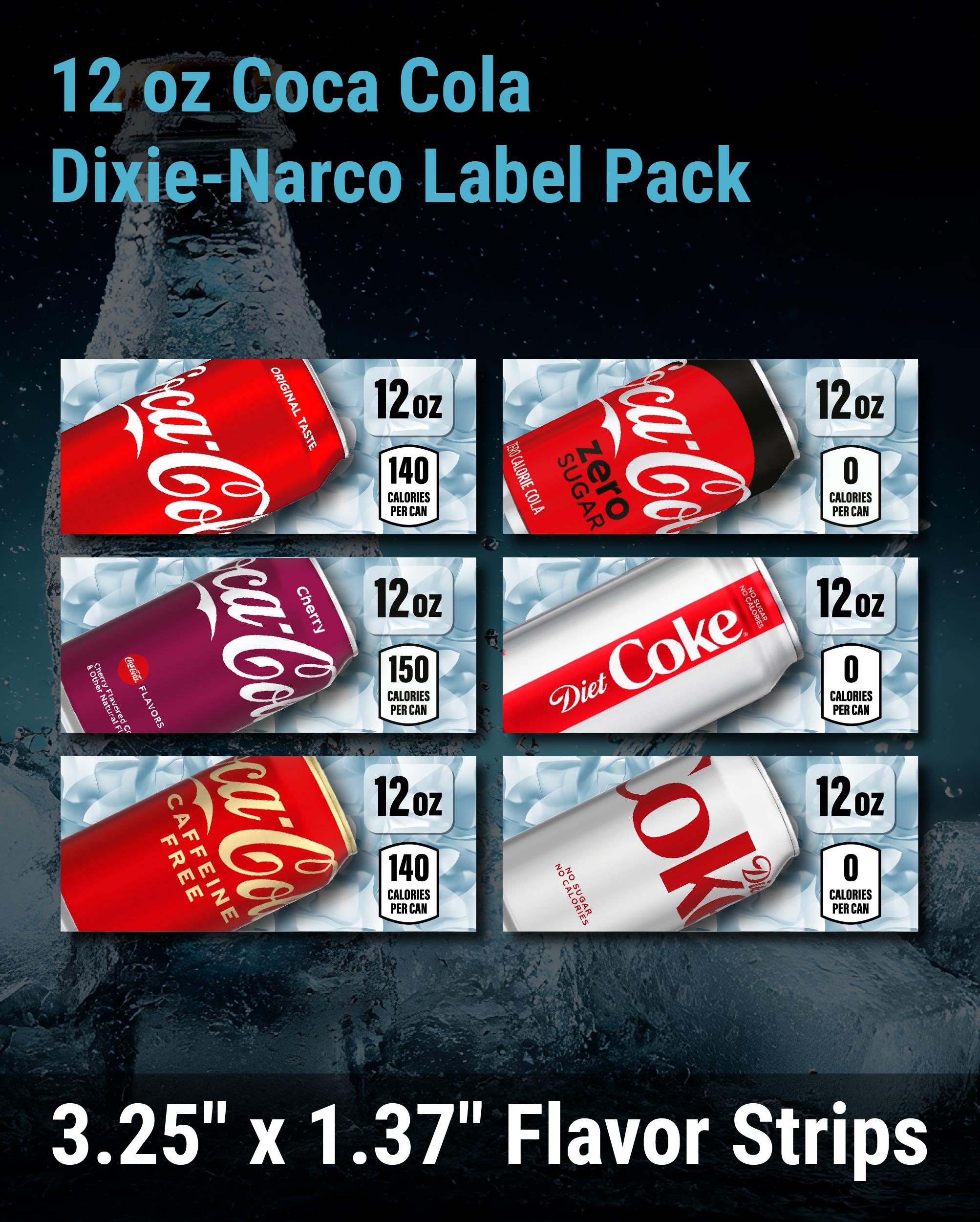 Coca-Cola バンク デジタル表示 Dixie-narco 12oz Coca Cola Set, SA43 Vending Label Insert – 3.25