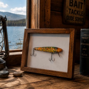 Fishing Lures Shadow Box - Etsy