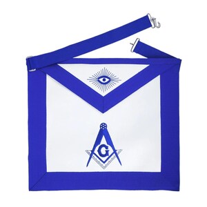 Handmade Master Mason Apron: Royal Blue Masonic Regalia Gift