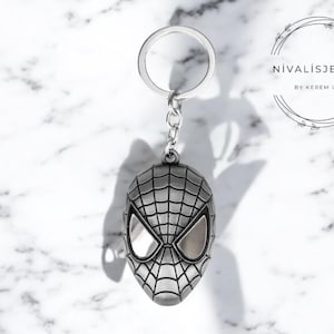 Superhero Keychain Set – Inspired by Iron Hero, Spider Hero, Green Monster & Thunder Hammer – Cool Gift for Comic Fans