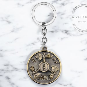 Superhero Keychain Set – Inspired by Iron Hero, Spider Hero, Green Monster & Thunder Hammer – Cool Gift for Comic Fans