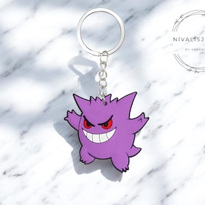 Cute Keychain –  Anime Bag Charm, Cartoon Style Keyring Pendant, Fun Gift for Kids Anime Lovers