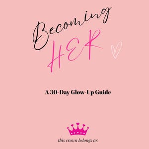 Becoming HER Journal PDF – 30-Day Guided Journal for Women | Self-Discovery, Soft Life, Feminine Glow Up | Digital Download