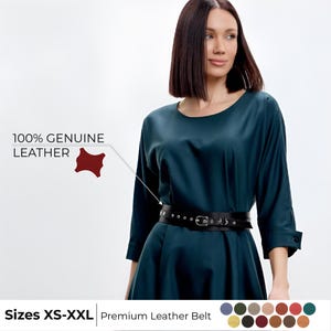 Leather waist belt for dress, Womens wide belt leather, High waist belt, Handmade leather belt womens, Stylish leather belts, Plus size belt
