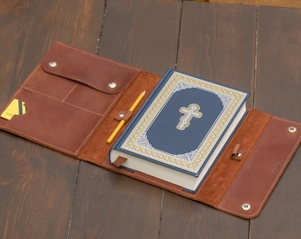 Personalized leather bible cover, Custom size bible cover, Handmade bible cover, Leather bible sleeve, Large bible covers, Bible protector