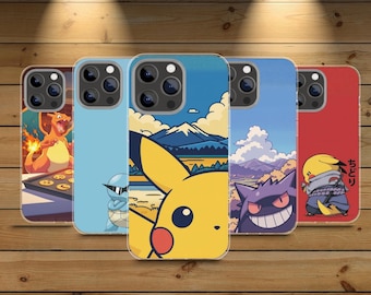 Custodia per telefono Pikachu / Custodia per iPhone Samsung Pokemon Kawaii Anime Gift