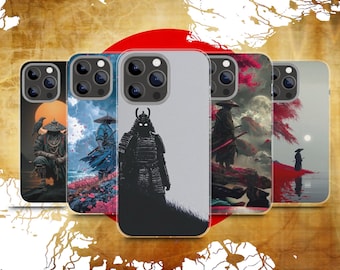 Custodia per telefono Samurai Warrior – Custodia protettiva in stile giapponese per iPhone/Samsung/Pixel