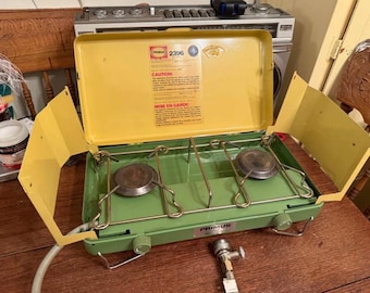 Vintage Century Primus Two Burner Regulated Propane Gas Campstove