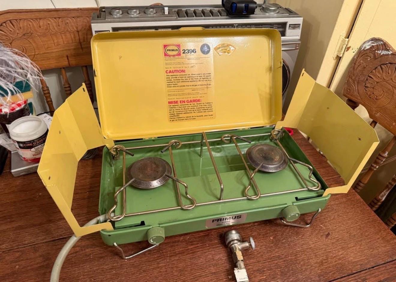 Pompa Primus Shmel 4 – Fornelletto Tascabile Made In URSS, Ottone Dorato, Usato Ma Funzionante