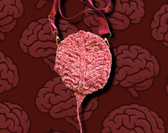 Crochet Brain Bag Pattern: Hooked On Brains and Keychains PDF (Digital Download)