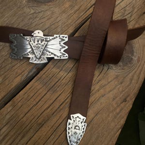 Vintage Thunderbird Sterling Belt Buckle - Etsy