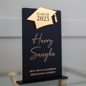 Luxury Personalised Graduation Gift, Graduation Frame/Plaque, Class of 2026
