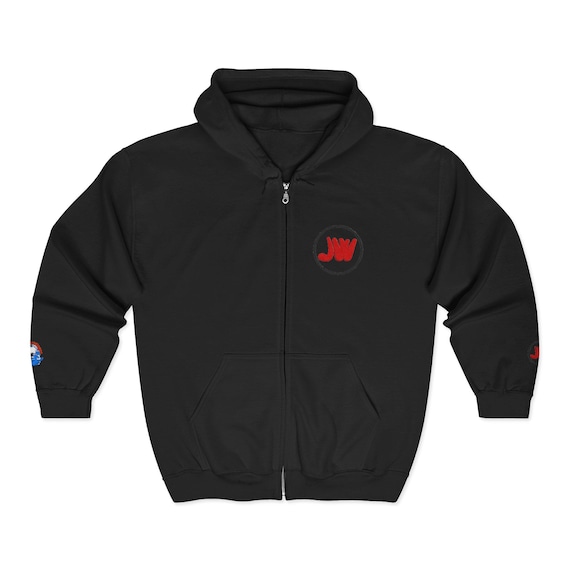 Black JackWagon Surf zip hoodie