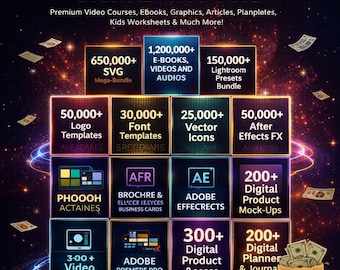 88 Million Digital Products Bundle – Instant Downloads for Creators, Templates, Graphics & More (2026 Edition)