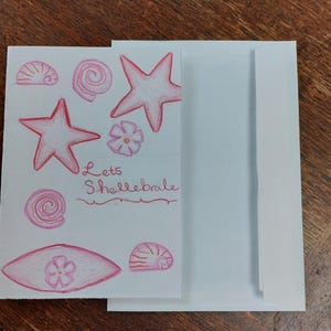 Tarjeta de felicitación hecha a mano. Cada tarjeta es única.