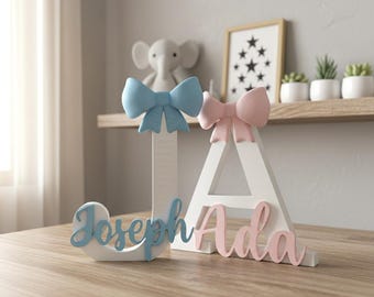 Personalized Baby Name Sign: Nursery Initial Letter Decor