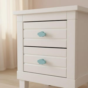 Baby Blue Cloud Cabinet Handles: Children's Room Decor (Sold in Pairs)