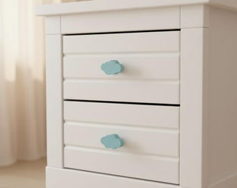 Baby Blue Cloud Cabinet Handles: Children's Room Decor (Sold in Pairs)
